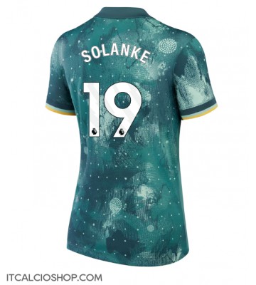Tottenham Hotspur Dominic Solanke #19 Terza Maglia Femmina 2024-25 Manica Corta